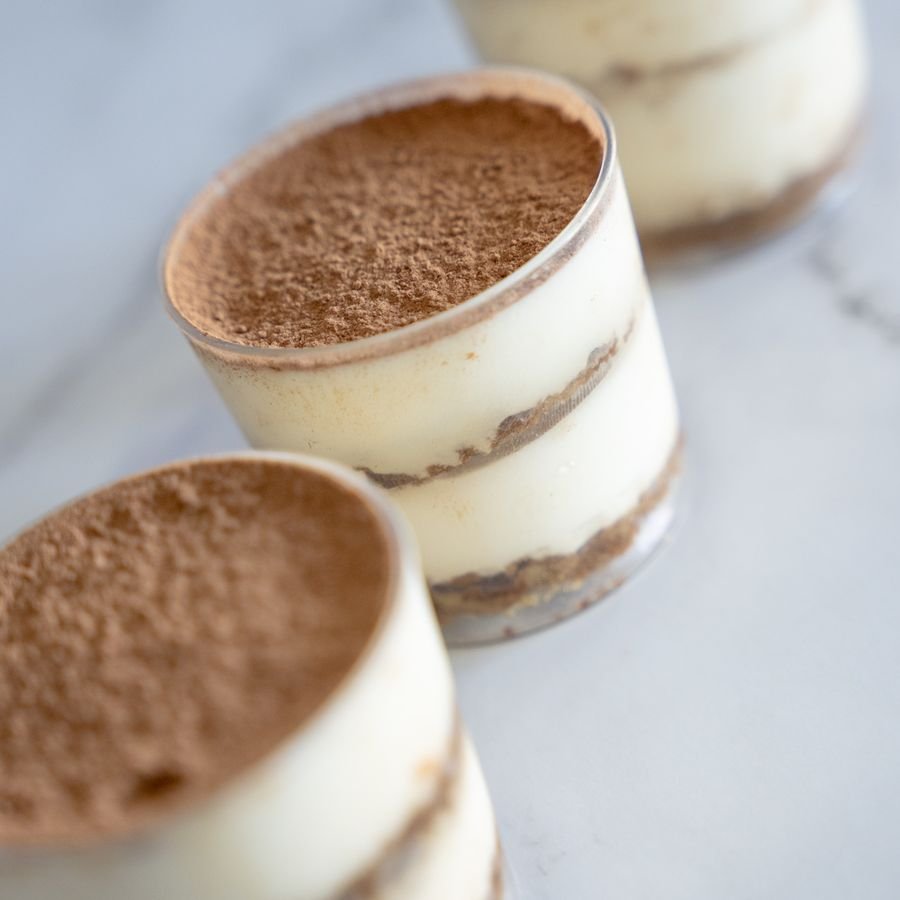 Mini tiramisú en vaso